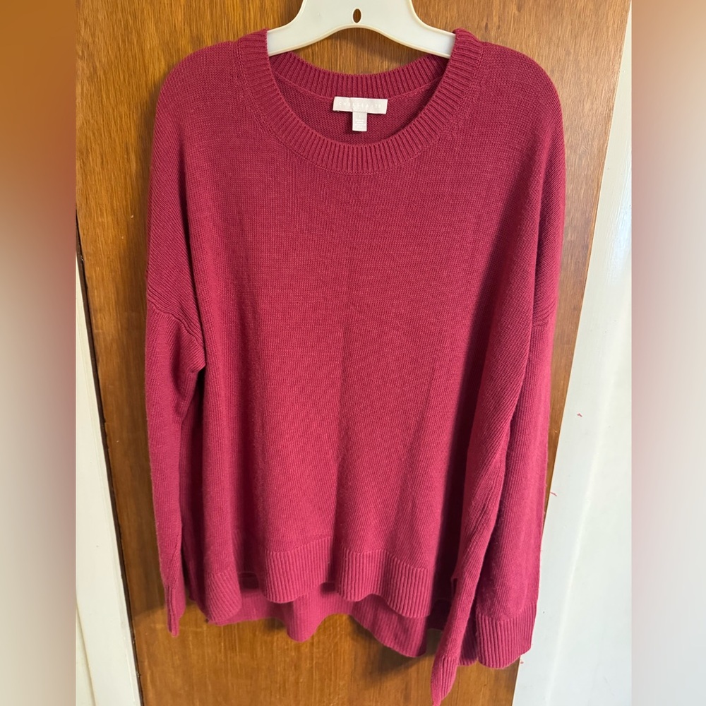 Chelsea28 size large (l) ladies long sleeve crewneck sweater in GUC